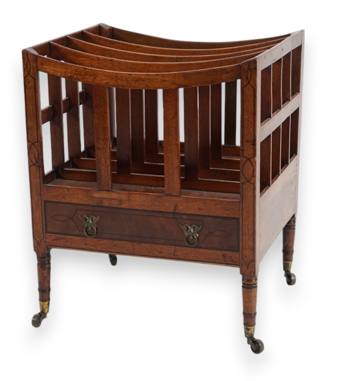 A Regency mahogany four division music Canterbury